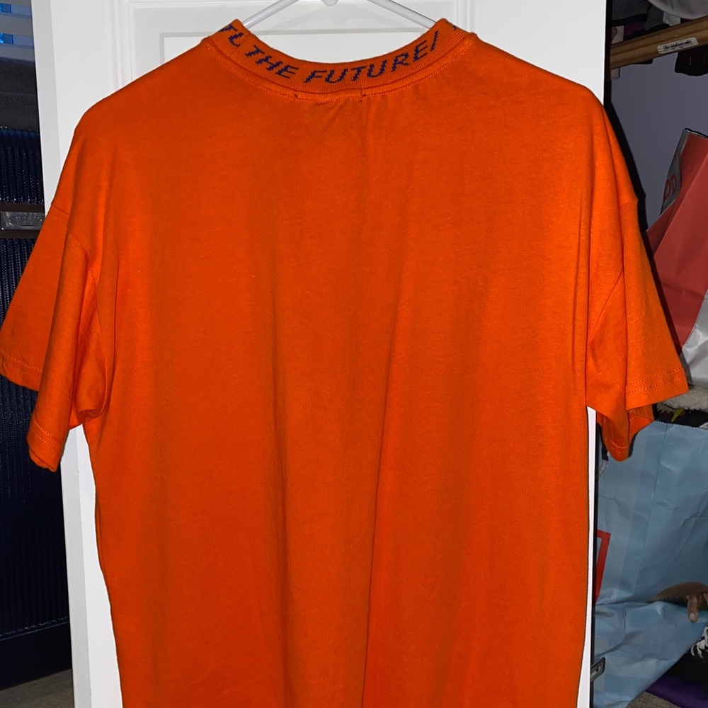 Orange plain long shirt